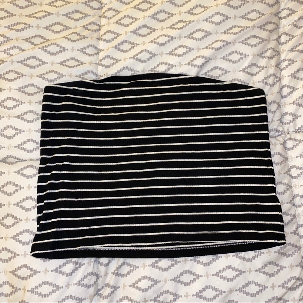 Striped tube top